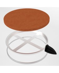 Drehmechanismus für die Pizza während des Backens in der Diavola Pro